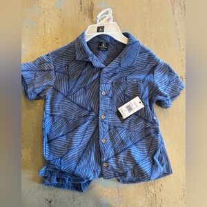 Blue Volcom Short Set Size 6